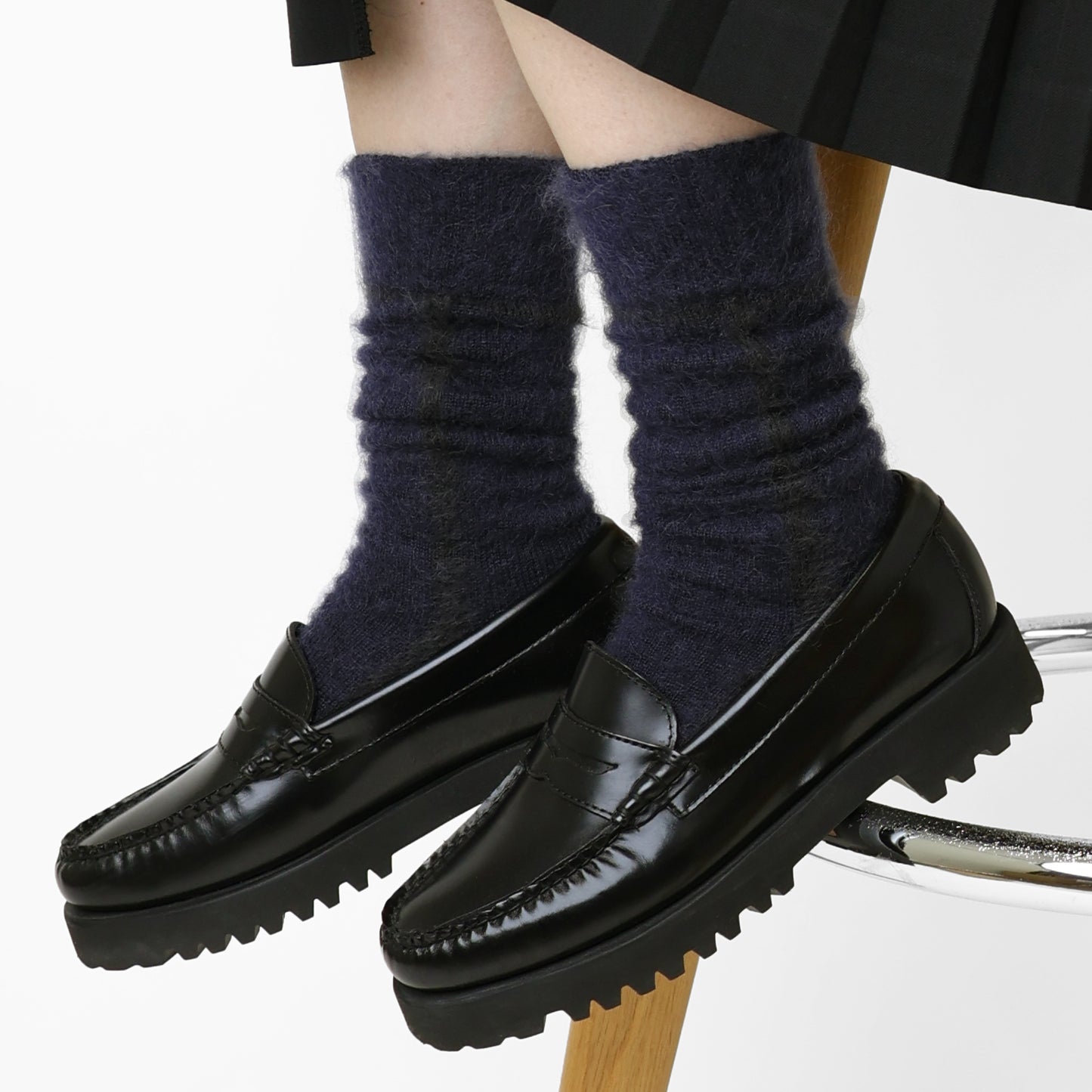 モヘヤラインソックス  全3色