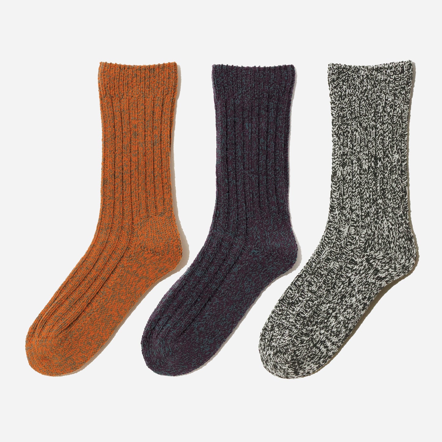 【クリスマス】  ローゲージリブソックス  1足ギフトセット  全3色