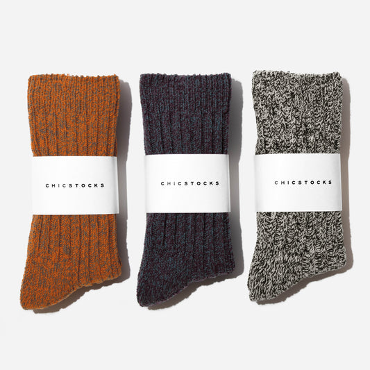 ローゲージリブソックス  全3色