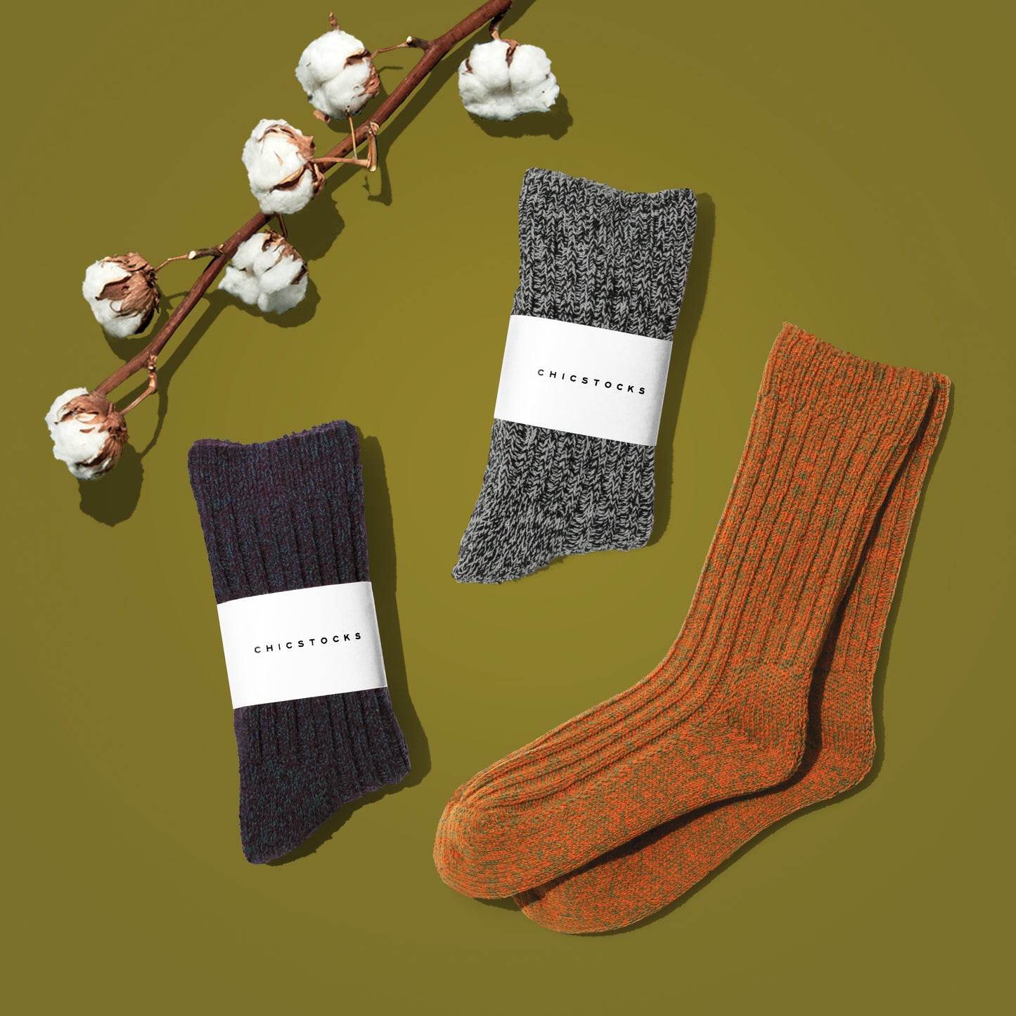 ローゲージリブソックス  全3色