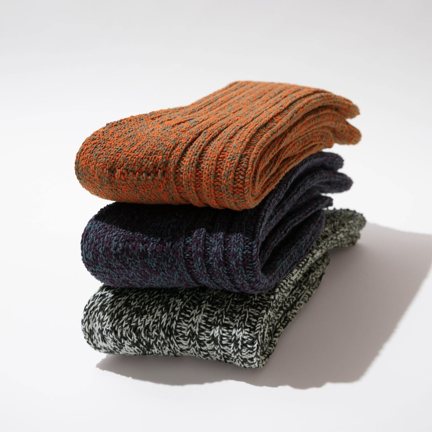 【クリスマス】  ローゲージリブソックス  1足ギフトセット  全3色