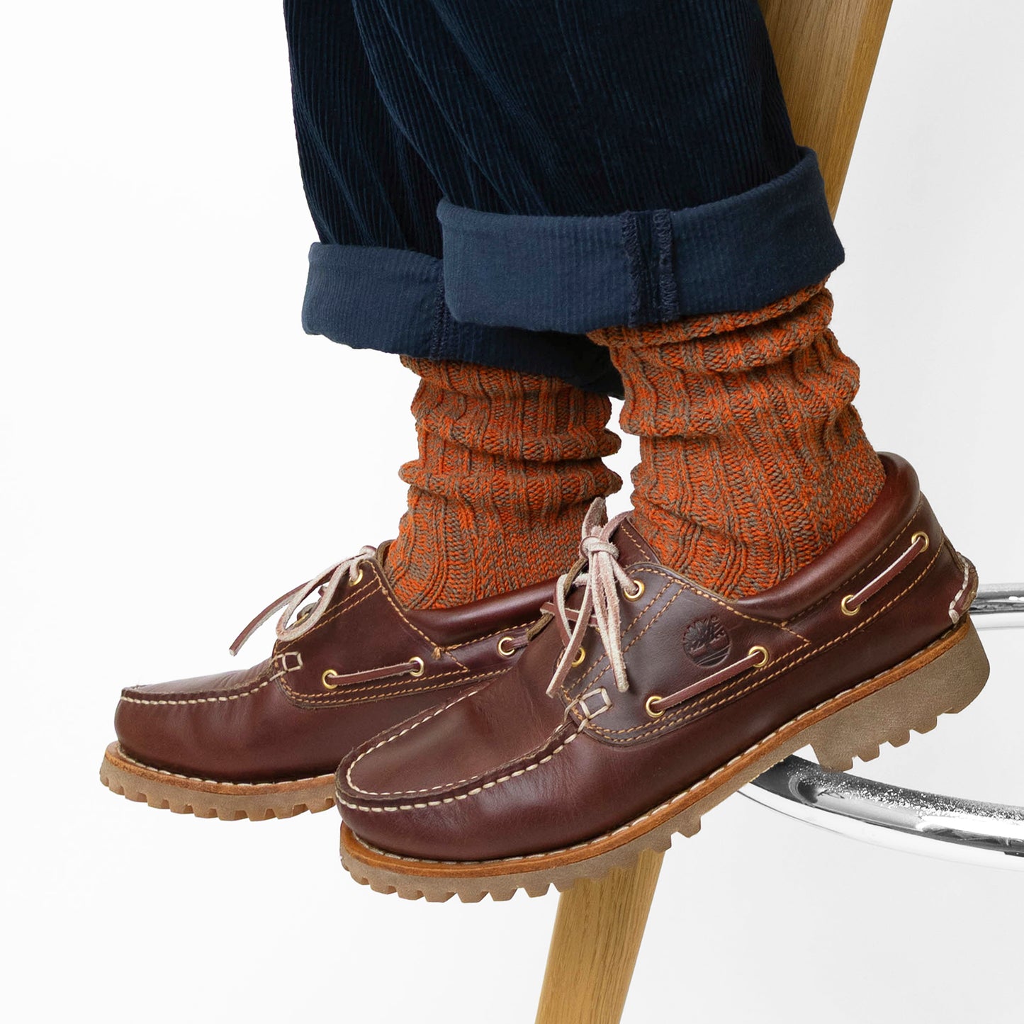 【クリスマス】  ローゲージリブソックス  1足ギフトセット  全3色