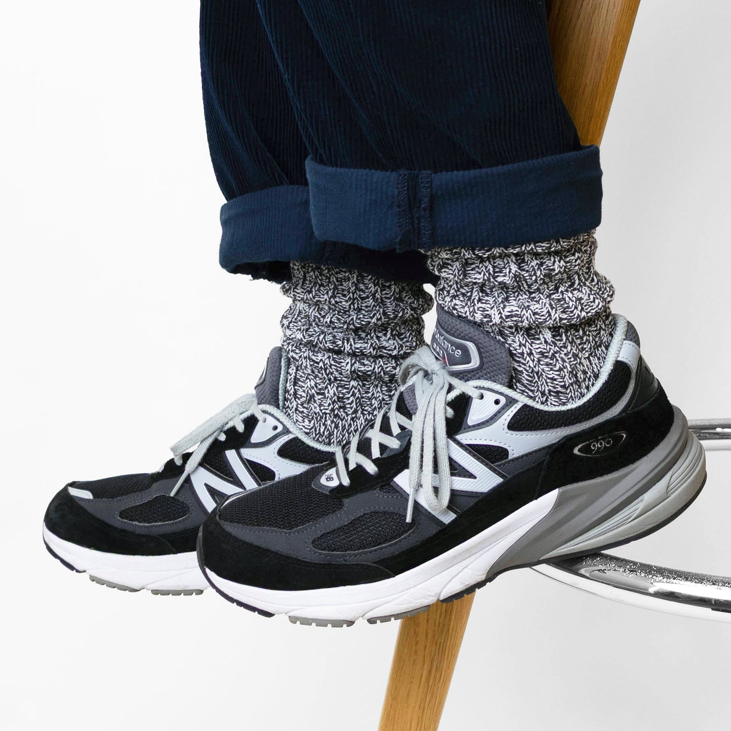 【クリスマス】  ローゲージリブソックス  1足ギフトセット  全3色