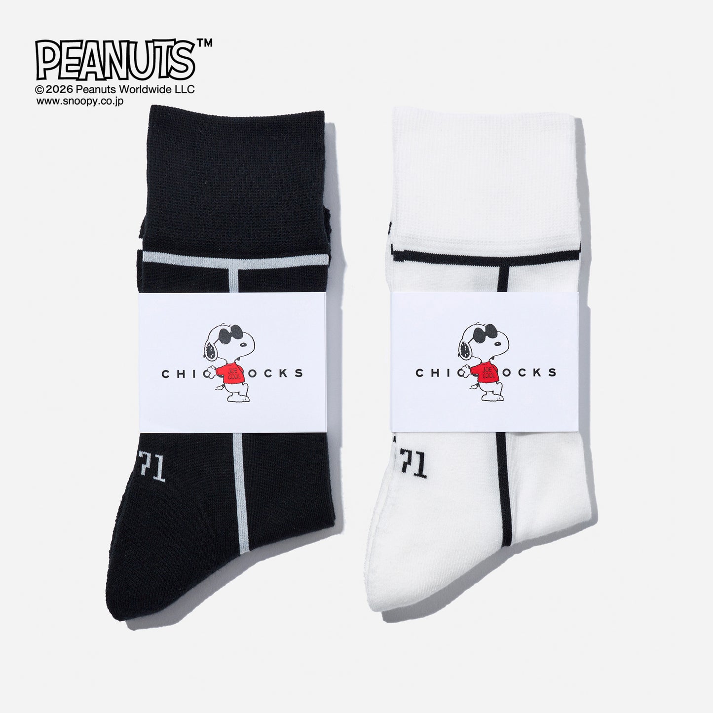 SNOOPY×CHICSTOCKS  JOE COOL  全2色