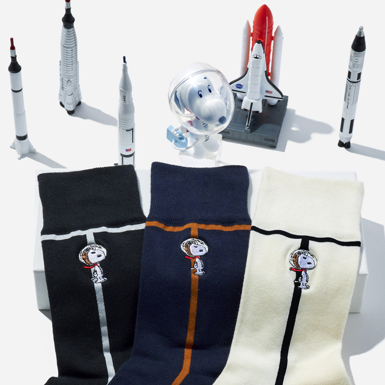 SNOOPY×CHICSTOCKS 宇宙飛行士 全3色