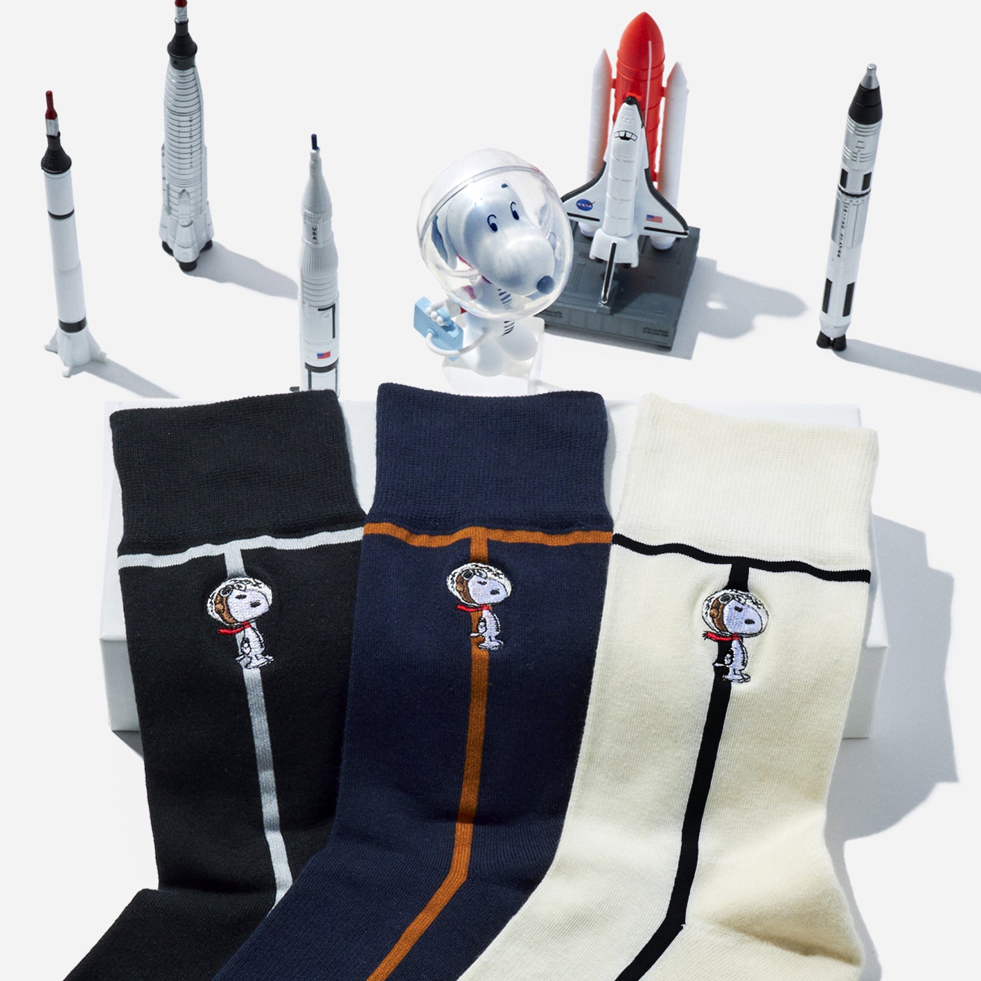 SNOOPY×CHICSTOCKS  宇宙飛行士  全3色