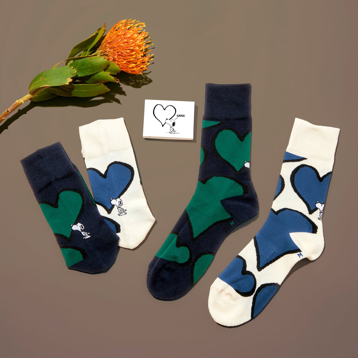 SNOOPY×CHICSTOCKS  ハート  全4色