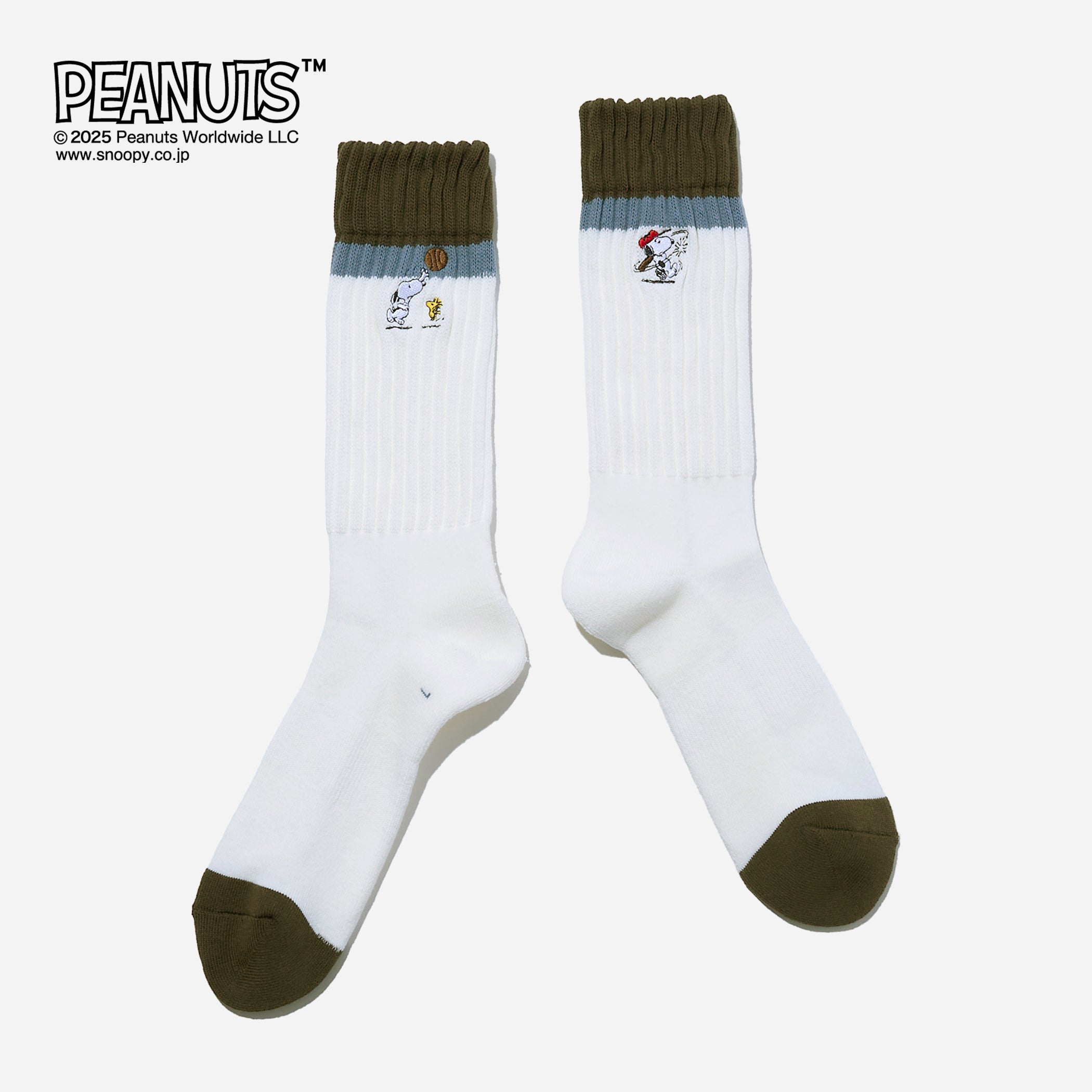 SNOOPY×CHICSTOCKS スヌーピー スポーツ 全3色