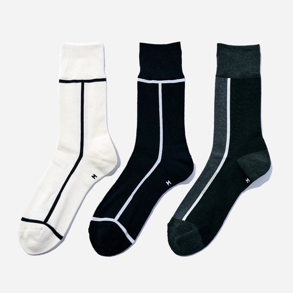 【クリスマス】  3足ギフトボックス(手提げ付き)  全8色