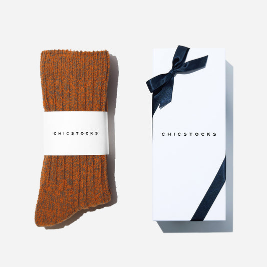 ローゲージリブソックス  1足ギフトボックス(手提げ付き)  全3色