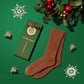 【クリスマス】  ローゲージリブソックス  1足ギフトセット  全3色