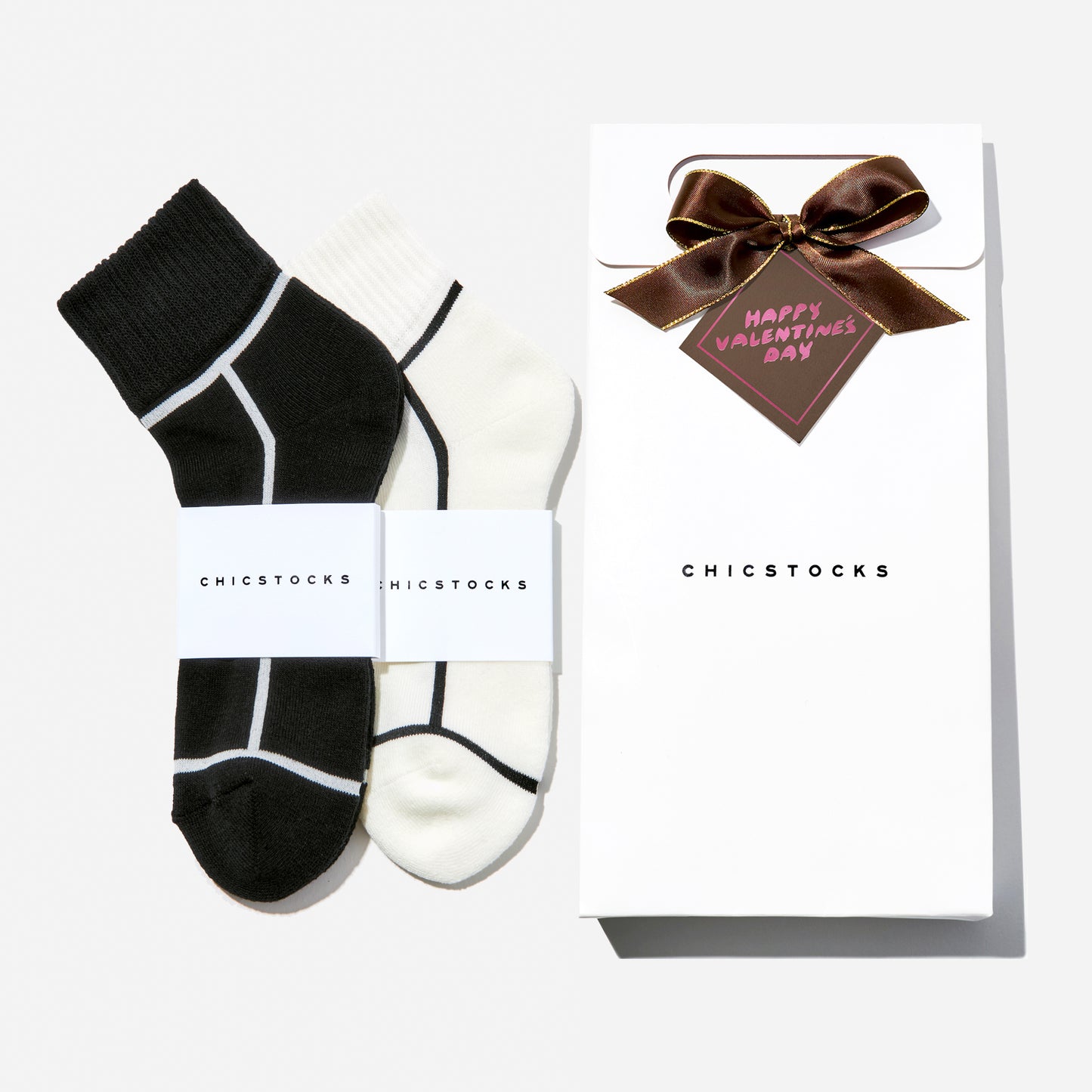 【バレンタイン】  アンクルソックス  2足ギフトセット  全7色