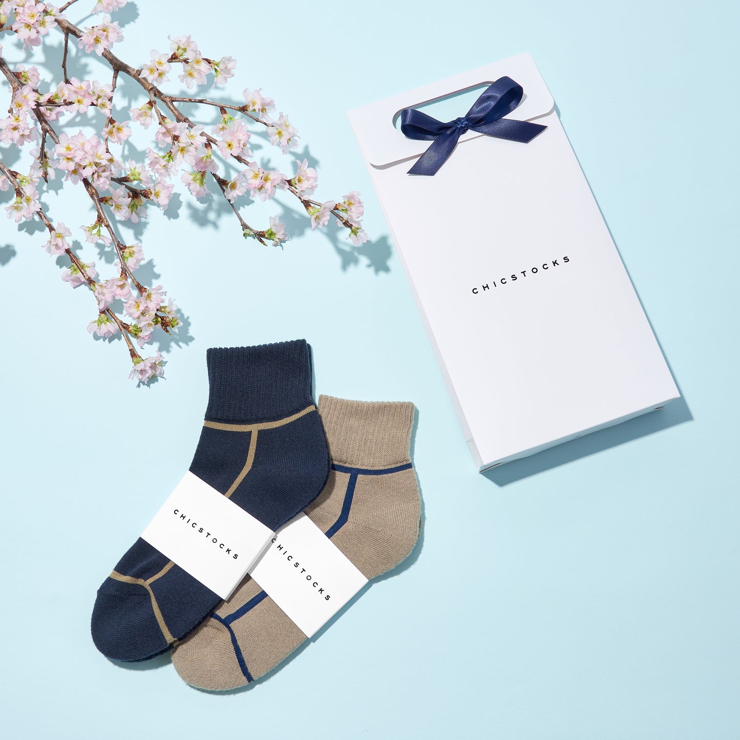 アンクルソックス  2足ギフトバッグ  全7色