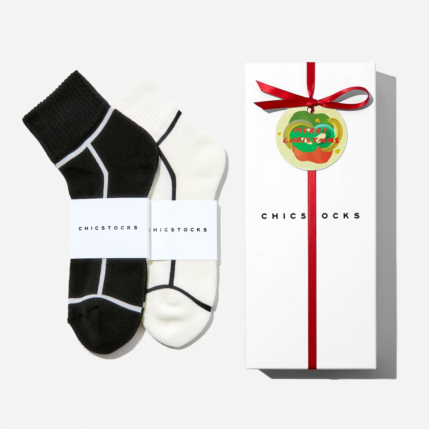 【クリスマス】  アンクルソックス  2足ギフトセット  全7色