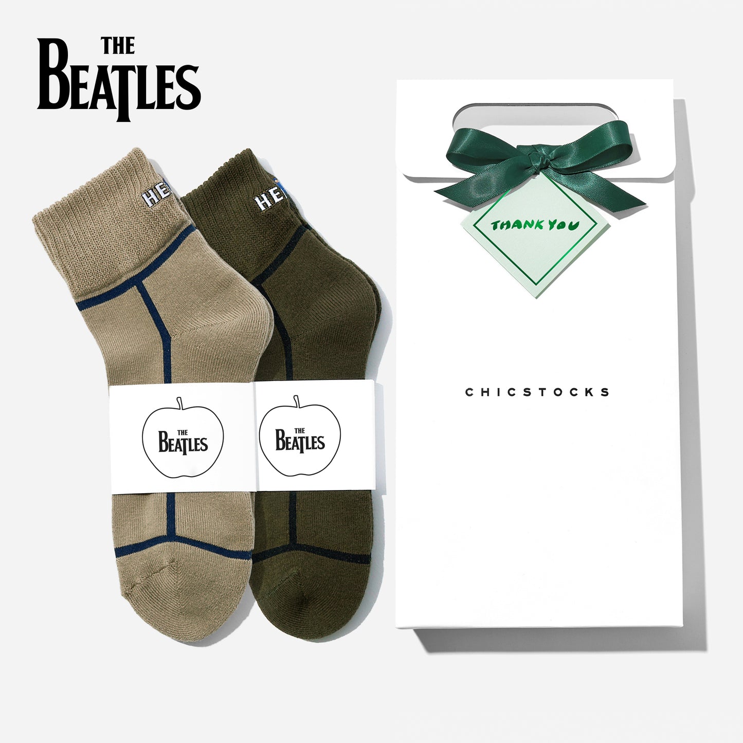 【父の日】  THE BEATLES  2足ギフトセット  全3色/24-26cm・26-28cm