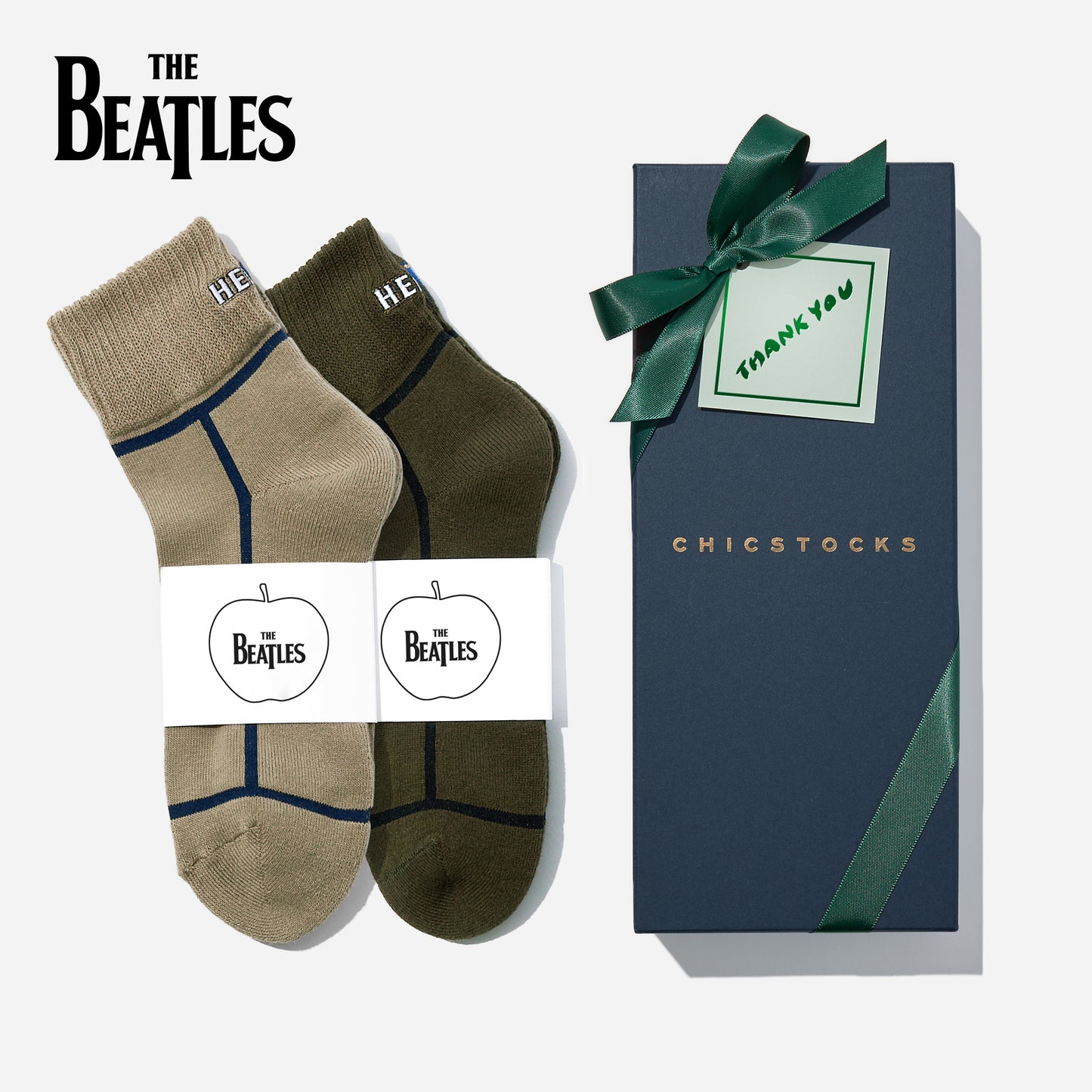 【父の日】  THE BEATLES  2足ギフトセット  全3色/24-26cm・26-28cm