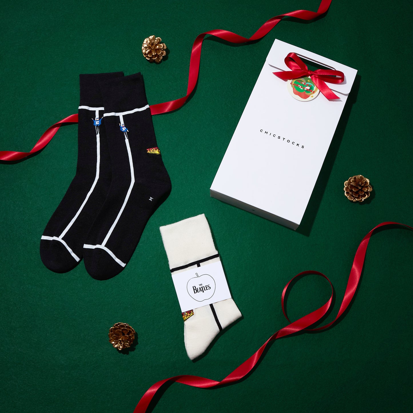 【クリスマス】  THE BEATLES HELP!  2足ギフトセット  全2色