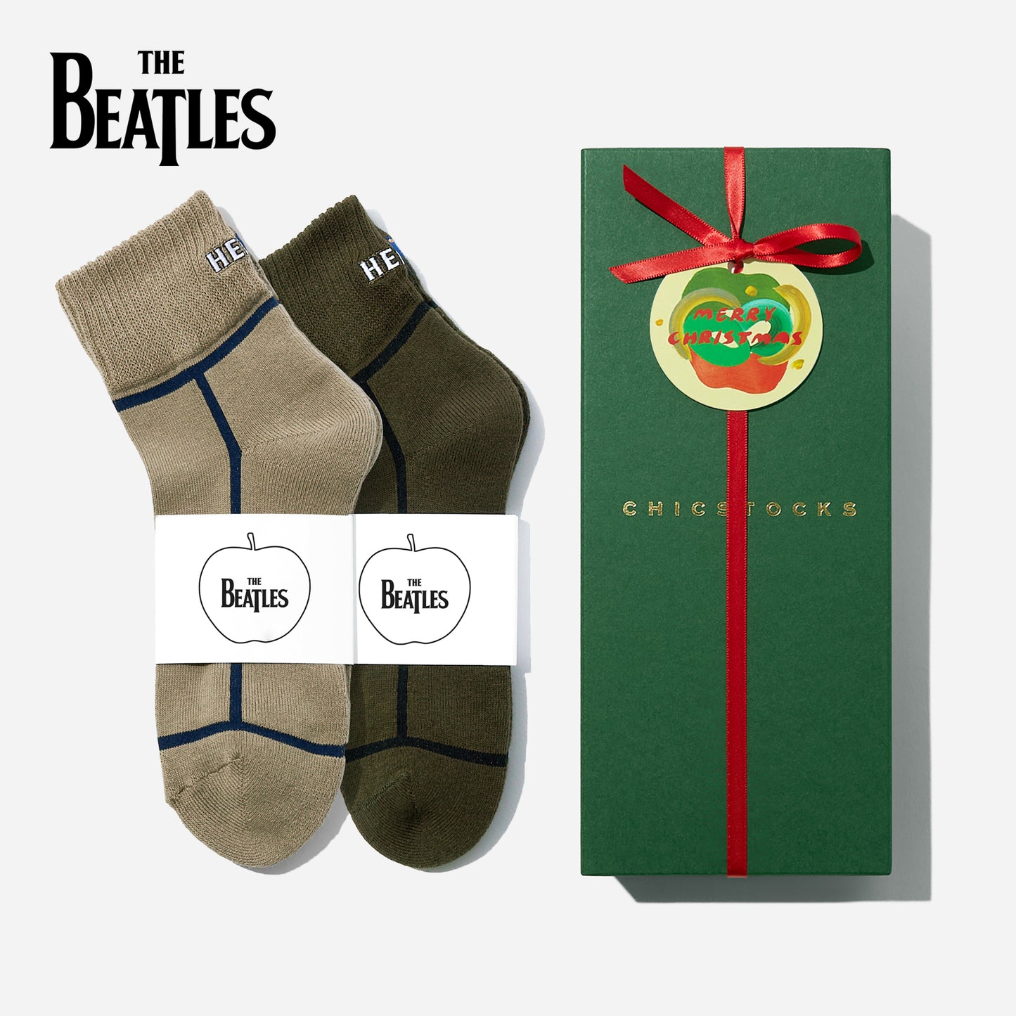 【クリスマス】  THE BEATLES HELP!  2足ギフトセット  全2色