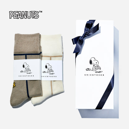 SNOOPY×CHICSTOCKS  2足ギフトボックス   全7種類