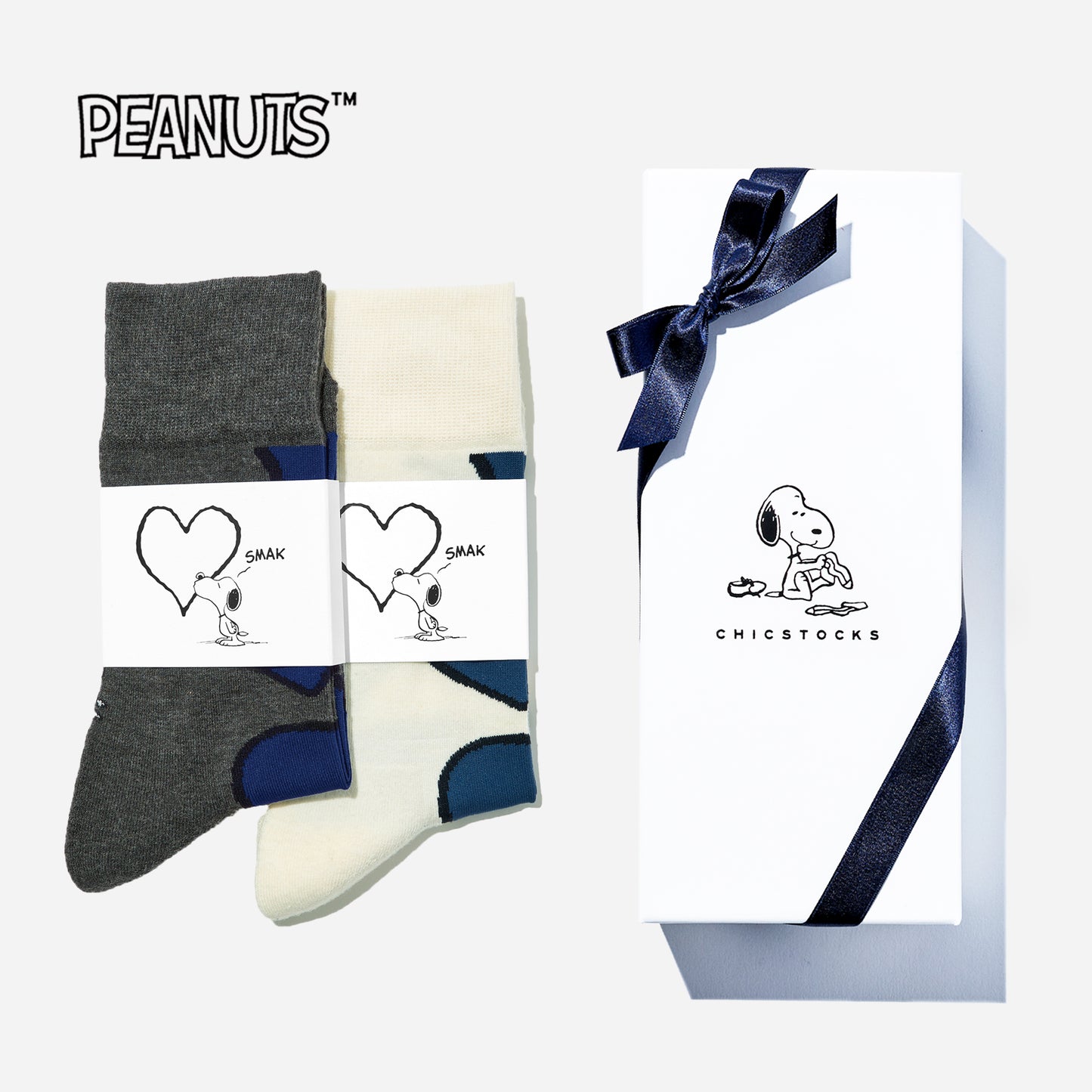 SNOOPY×CHICSTOCKS  2足ギフトボックス   全7種類