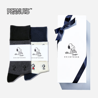 SNOOPY×CHICSTOCKS  2足ギフトボックス   全7種類