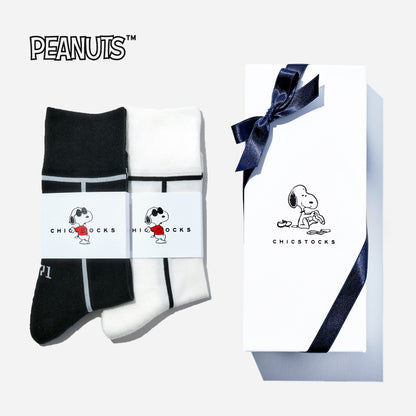 SNOOPY×CHICSTOCKS  2足ギフトボックス   全7種類