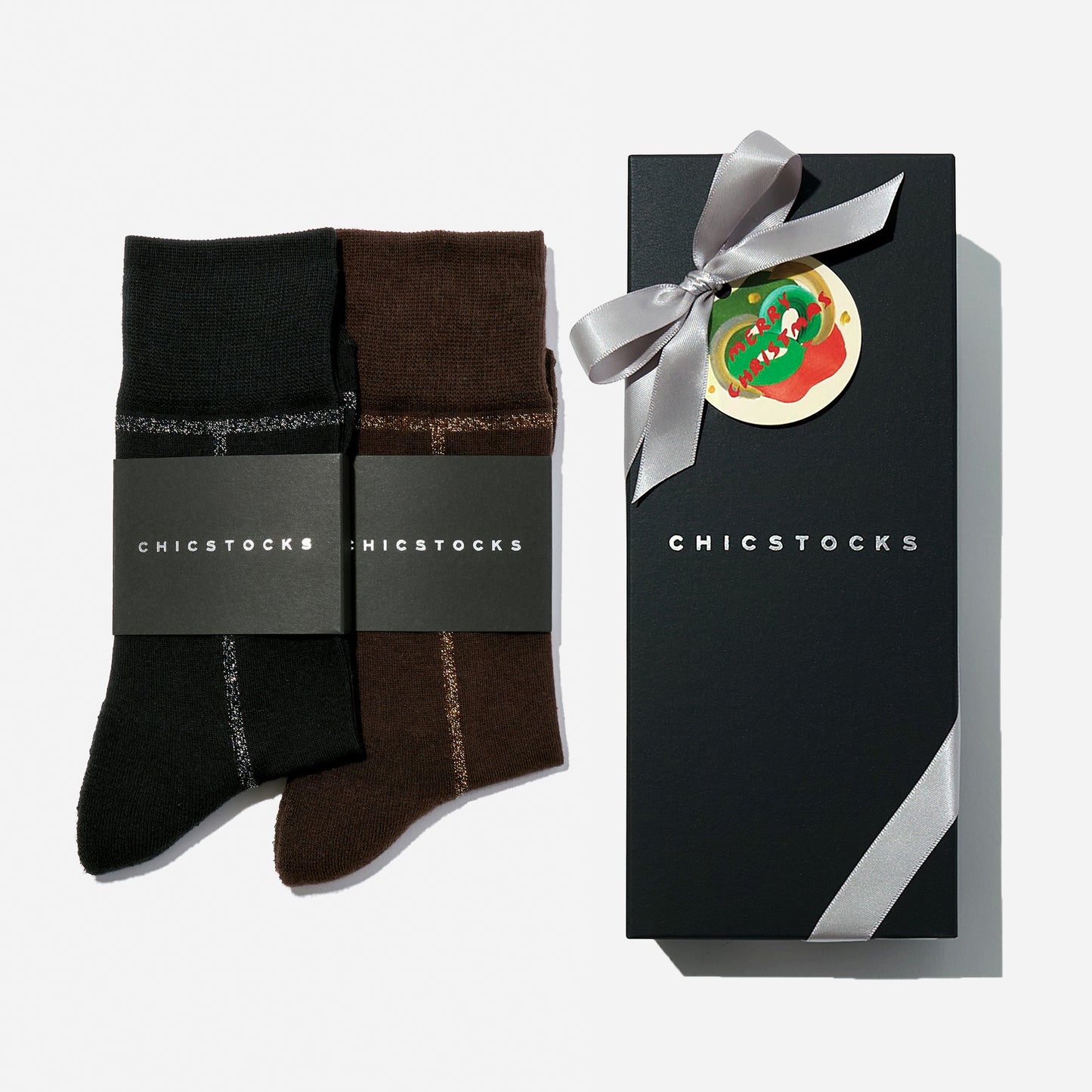 ライン ラメソックス  2足ギフトボックス(手提げ付き)  全3色