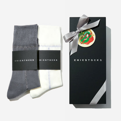 ライン ラメソックス  2足ギフトボックス(手提げ付き)  全3色