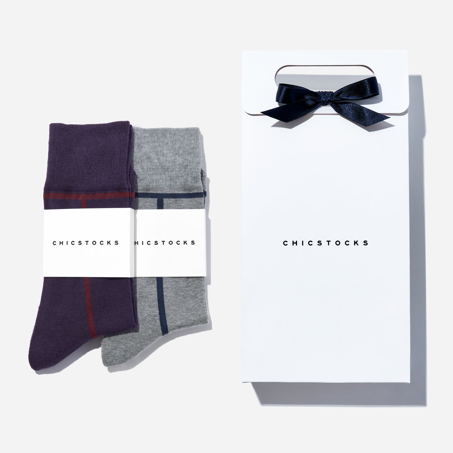 ラインソックス  2足ギフトバッグ  全8色