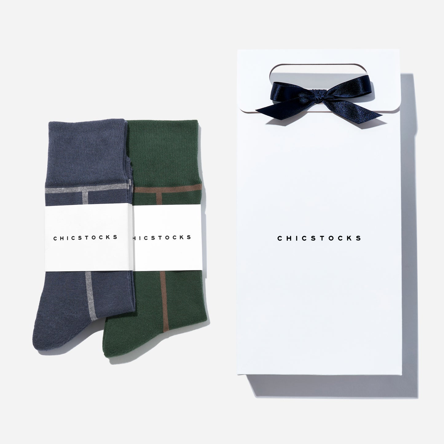 ラインソックス  2足ギフトバッグ  全8色