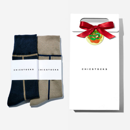 【クリスマス】  2足ギフトセット 全9色