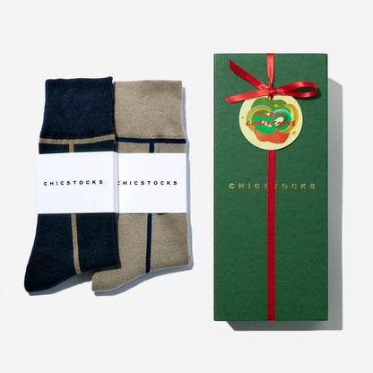 【クリスマス】  2足ギフトセット 全9色