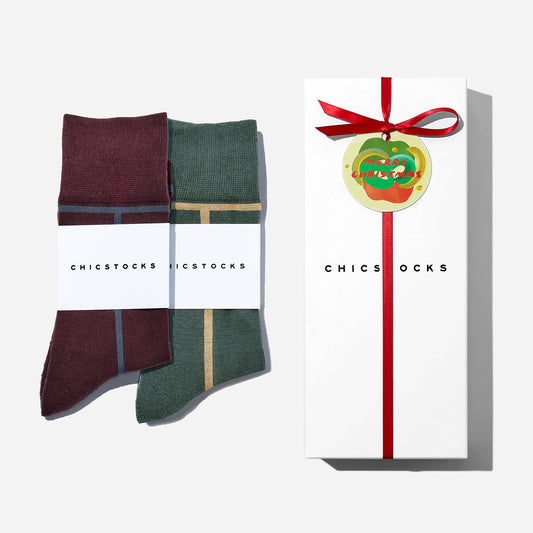 【クリスマス】  2足ギフトセット 全9色