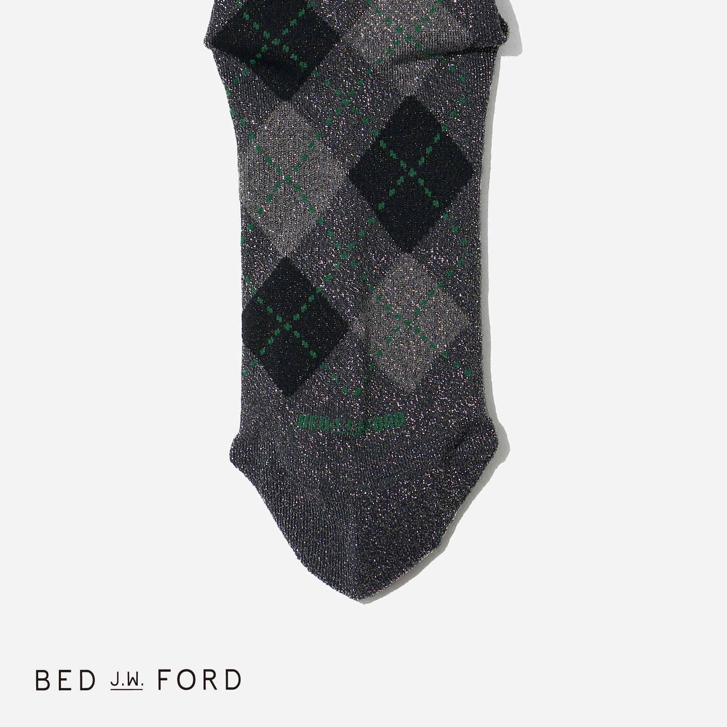 BED j.w. FORD×CHICSTOCKS  アーガイル  グリッターソックス  全6色/22-24cm・26-28cm
