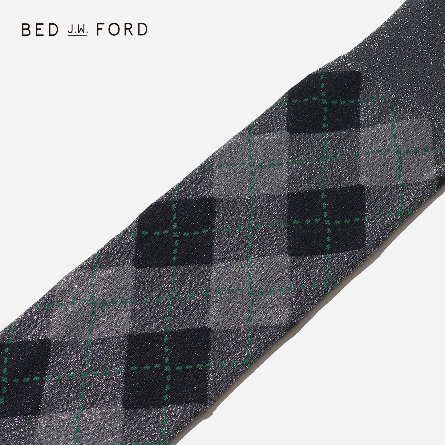 BED j.w. FORD×CHICSTOCKS  アーガイル  グリッターソックス  全6色/22-24cm・26-28cm