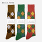 BED j.w. FORD×CHICSTOCKS  アーガイル  グリッターソックス  全5色/22-24cm・26-28cm
