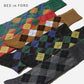BED j.w. FORD×CHICSTOCKS  アーガイル  グリッターソックス  全6色/22-24cm・26-28cm