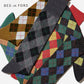 BED j.w. FORD×CHICSTOCKS  アーガイル  グリッターソックス  全6色/22-24cm・26-28cm