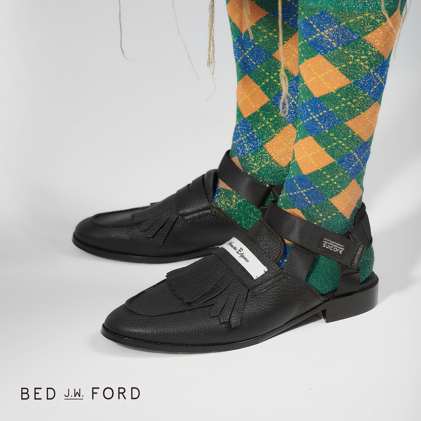 BED j.w. FORD×CHICSTOCKS  アーガイル  グリッターソックス  全5色/22-24cm・26-28cm