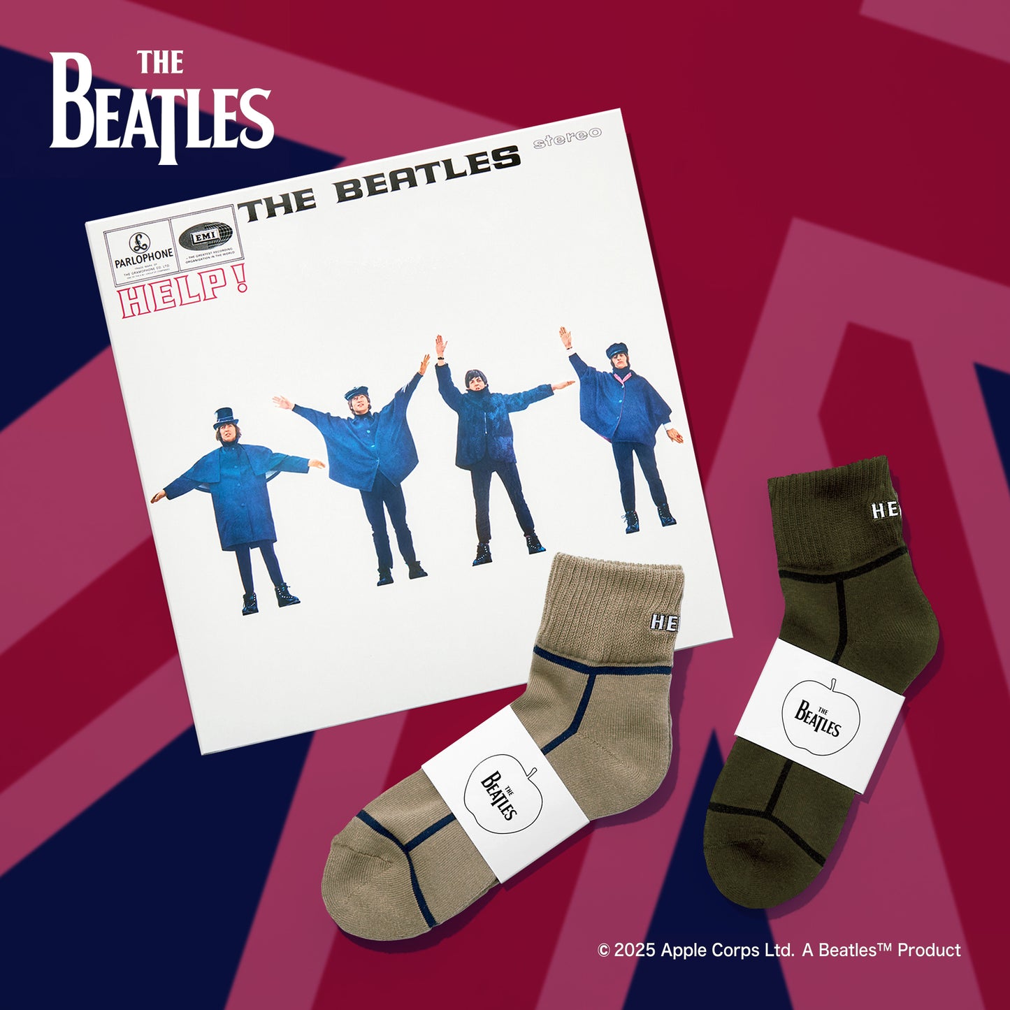 THE BEATLES HELP!  2足ギフトセット  全2色