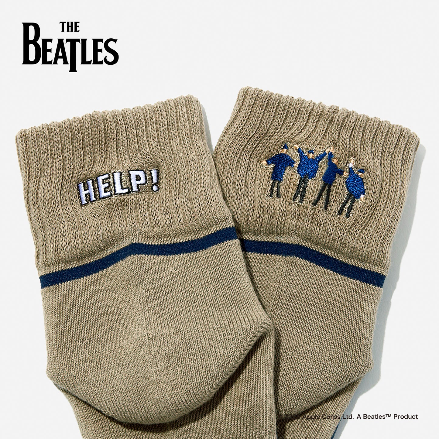 THE BEATLES HELP!  アンクルソックス  全2色