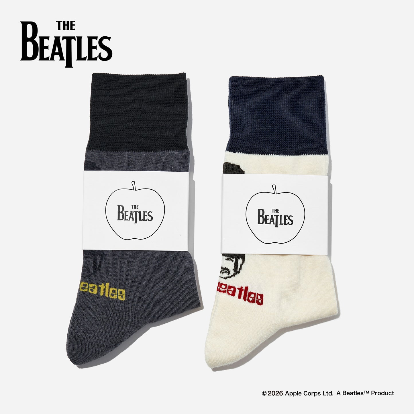 【父の日】  THE BEATLES  2足ギフトセット  全3色/24-26cm・26-28cm