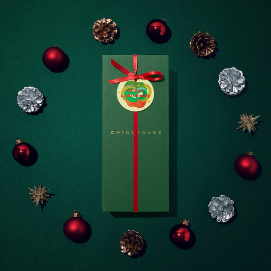 【クリスマス】  ギフトボックス(手提げ付き)   3足まで対応