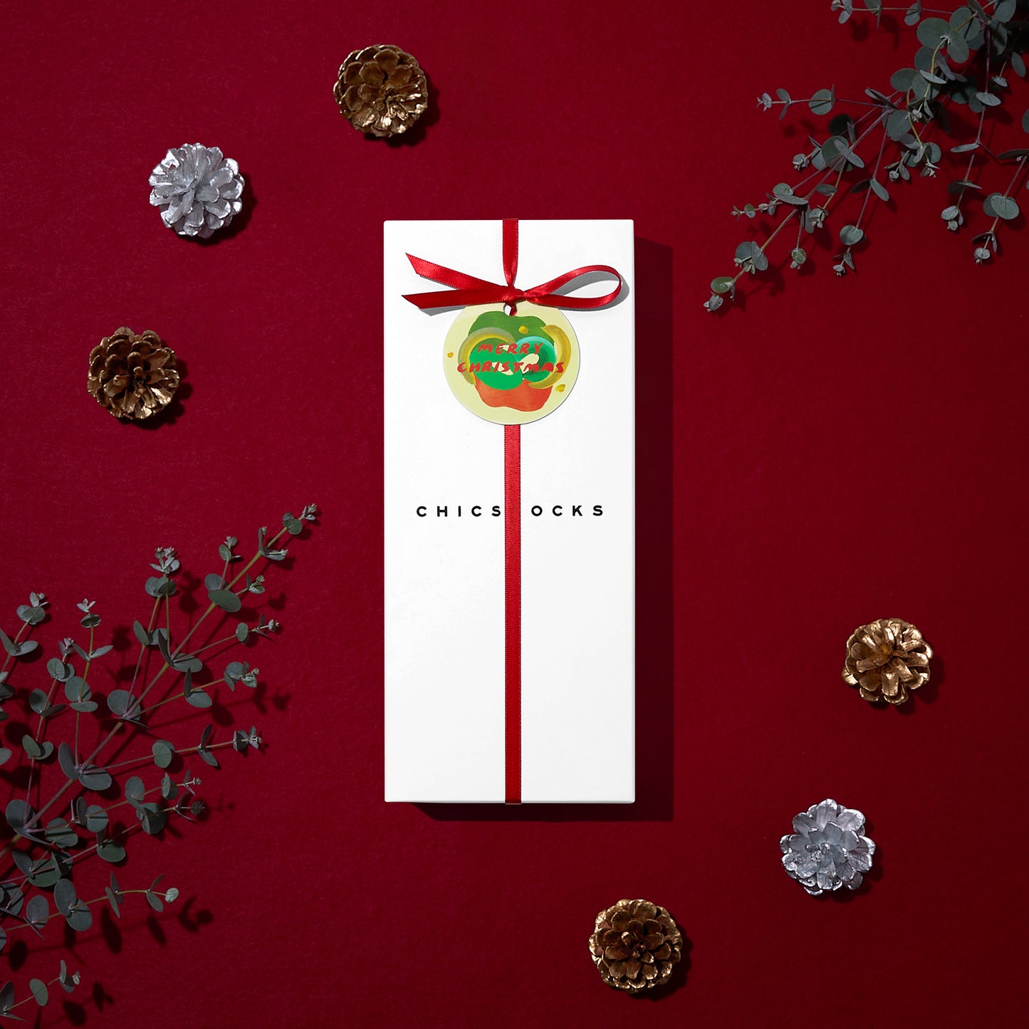 【クリスマス】  ギフトボックス(手提げ付き)   3足まで対応