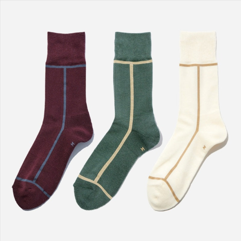 【クリスマス】  3足ギフトボックス(手提げ付き)  全8色