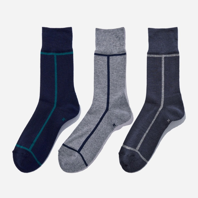 【クリスマス】  3足ギフトボックス(手提げ付き)  全8色