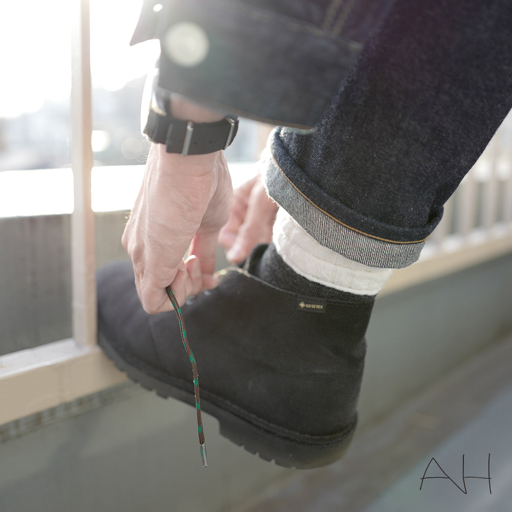 A.H×CHICSTOCKS AH-004  ウールリブソックス  全2色