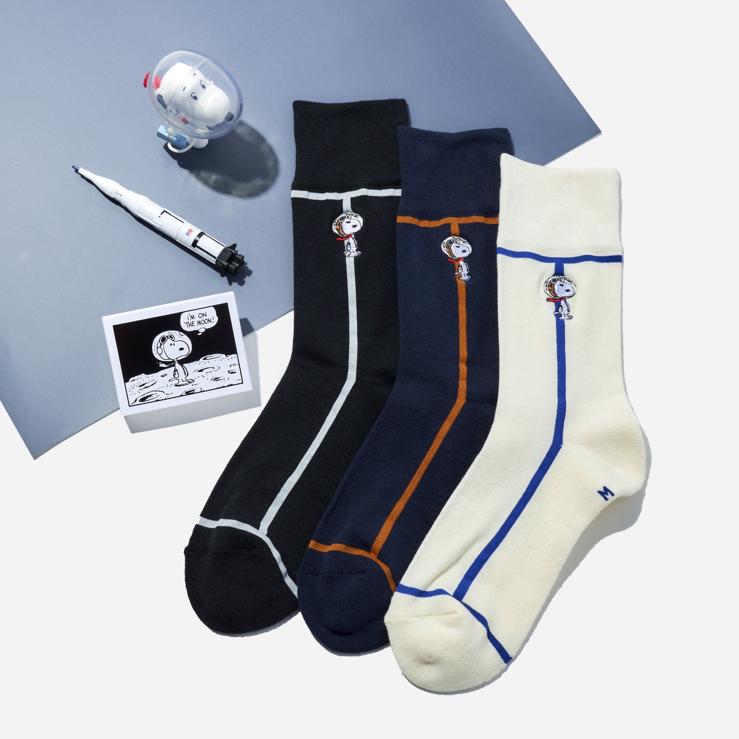SNOOPY×CHICSTOCKS  宇宙飛行士  全3色