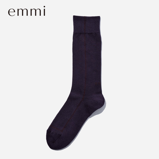 emmi×CHICSTOCKS  ラインソックス  パープル/22.5-24.5cm